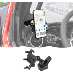 OECECA R A-Pillar Phone Holder Bracket Mount Grab Handle Adjustable Anti-Shake Stabilizer Cell Phone Holder Accessories Compatible \w Jeep Wrangler