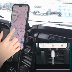 OECECA High Flying for F150 Accessories Car Phone Mount, Carbon Interior Hands Free Phone Holder, Gravity Air Vent Car Mount for Cell Phone