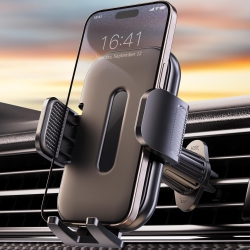 OECECA N Upgraded Car Phone Holder Mount, New Metal Hook Clip Cell Phone Holder Car Vent, [Thick Cases Friendly] Hands-Free Phone Holder Car
