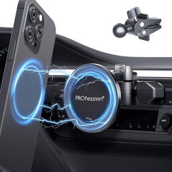 OECECA P CD Slot & Vent Clip Magnetic Phone Holder Compatible \w Magsafe On Car CD Slot Or Vent for Iphone 16 15 14 13 12 Pro Max Plus, Mag-Safe Case