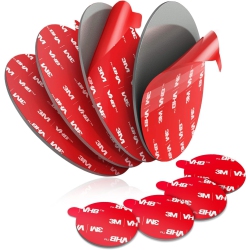 OECECA 3M Vhb Sticky Adhesive Replacement, 4PCs 3.15 Circle Double Sided Pads Gule for Dashboard/windshield Suction Cup Phone Holder, 4PCs 23MM Round