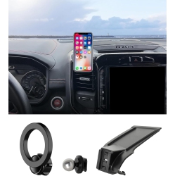 OECECA M Car Phone Holder for 2019-2024 Dodge Ram 1500/ram 2500/ram 3500 Accessories, 360° Rotation Phone Mount Compatible \w Magsafe, Cell Phone