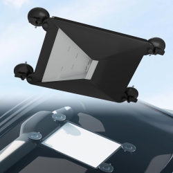 OECECA D Starlink Mini Car Mount Protect Silicone Case for Starlink Mini With Suction Cup 2-In-1 Roof Mount Cover for Sunroof Window Rv