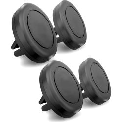 OECECA M Universal Smartphone Holder - Air Vent Magnetic Car Mount (4 Pack Black) Compatible With Iphone 12/13/14/15/16 & Galaxy Lg Android Cell Phone