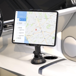 OECECA P Tablet Holder for Car Cup Phone Stand Mount 360° Rotation \w Adjustable Arm Compatible \w Ipad Galaxty Tab/z Fold 5.1"-15.6" Phones