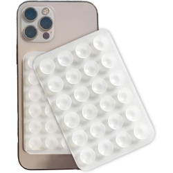 OECECA Silicone Suction Phone Case By Suction Pal 2.0 (Clear), Iphone Sticky Grip, 2 Pack for Selfies And Videos, Strong Phone Suction Grip \w 24