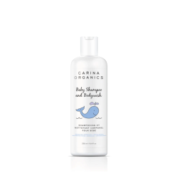 CARINA ORGANICS Baby Shampoo And Body Wash, 250 Ml In White