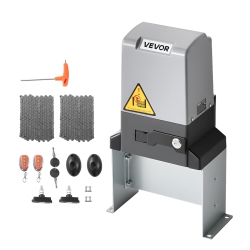 VEVOR 1200W Automatic Gate Opener, Electric Sliding Gate Opener for Doors Up to 65.6Ft 5732Lbs, Chain Drive Rolling Door Motor \w Infrared Sensor &