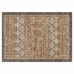 VEVOR 9 X 12 Ft Area Rug, Large Washable Rug, Non-Slip And Tear-Resistant Soft Carpet, Pet & Child Friendly Vintage Area Rugs, Indoor Mat For