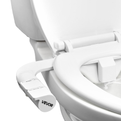 VEVOR Bidet Attachment for Toilet, Self-Cleaning Bidet Toilet Seat Attachment - Dual Retractable Nozzles, Adjustable Water Pressure, Easily