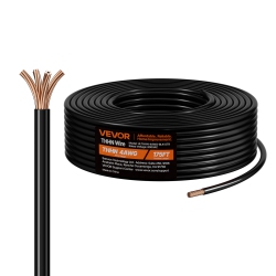 VEVOR 4 Awg Thhn Wire, 19-Stranded, 100% Ofc Copper Electrical Building Wire \w Nylon Jacket, Rated for Up to 600 Volts, for Indoor & Outdoor Use