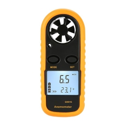 CHSSHA00 Anemometer Handheld, Digital Wind Speed Meter, Wind Speed Temperature Gauge With Digital Lcd Display, for Measuring Wind Speed, Temperature