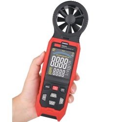 CHSSHA00 Digital Anemometer, Handheld Anemometer, Can Record 1000 Sets Of Data, Measure Wind Speed And Temperature, \w Lcd Backlight Display