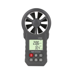 CHSSHA00 Handheld Anemometer, Digital Wind Speed Cfm Meter \w Lcd Display, Air Meter for Measuring Wind Speed Temperature And Wind Chill, \w