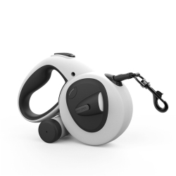 GREEN SCENIC Pet Automatic Retractable Dog Leash - 5M \w USB Rechargeable Led Light, Reflective Leash, Poop Bag Dispenser, And Non-Slip Handle