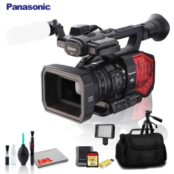 PANASONIC Ag-Dvx200 4K Handheld Camcorder With Four Thirds Sensor And Integrated Zoom Lens - Ultimate Bundle