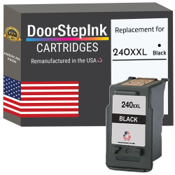 DOORSTEPINK Brand for Canon Pg-240Xxl Extra High Yield Remanufactured In The Usa Ink Cartridge In Black