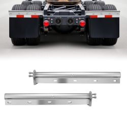 VEVOR 1-1/8" Chrome Straight Spring Loaded Mud Flap Hangers, Bolt Spacing Mudflap Hangers for Semi Trucks, 1 Pair Heavy Duty Semi Truck Mud Flap