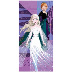 FROZEN2 Frozen 2 Anna Elsa Cotton Beach Towel for Kids - 28"x58