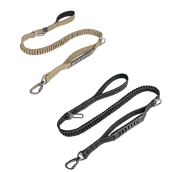 GREEN SCENIC Pet Leash - Elastic Shock Absorption, Reflective Padded Handle, Comes \w Car Seat Belt Clip, Adjustable Dog Leash, Suitable For