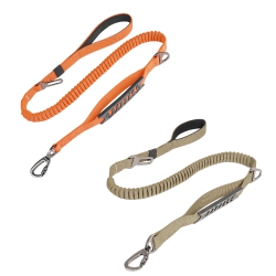 GREEN SCENIC Pet Leash-Elastic Shock Absorption, Reflective Padded Handle, Comes \w Car Seat Belt Clip, Adjustable Dog Leash, Suitable For