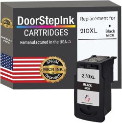 DOORSTEPINK Brand for Canon Pg-210Xl Micr Remanufactured In The Usa Ink Cartridge In Black