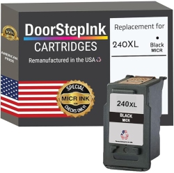 DOORSTEPINK Brand for Canon Pg-240Xl Micr Remanufactured In The Usa Ink Cartridge In Black