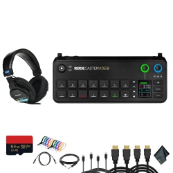 RODE Caster Video All-In-One Production Console + Studio Headphones + More (Bundle)
