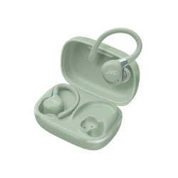JVC - Wireless Sport Earbuds With Active Noise Cancelling, Ambient Mode, Ear Hooks, 30H Battery, Ipx5, Bluetooth 5.1 - Ha-Ec75T-G In Green