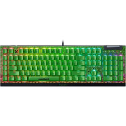 Razer BlackWidow V4X Minecraft Backlite Green Mechanical Switches Full-Size Gaming Keyboard