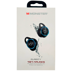 MONSTER Airlinks Wireless Earbuds Clarity #101 Refurbished (Excellent)