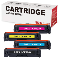 GENERIC Compatible HP 202X Cf500X Cf501X Cf502X Cf503X Toner Cartridge Value Pack