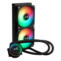 AEROCOOL Oasis L240 Argb Aio Liquid Cpu Cooler, Tdp 280W, 240MM Radiator, Argb Lighting, 2X120MM Argb Fans, Intel Lga 1700, 1200, 115X, 1851, 1366