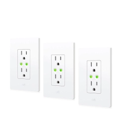 EVE HOME Eve Energy Outlet (Matter) 3-Pack – Smart Outlet & Power Meter, App & Voice Cont