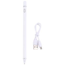 SNESH -Pencil Universal Rechargeable Active Capacitive Stylus Pen With Magnetic Cap(White) In Multicolor
