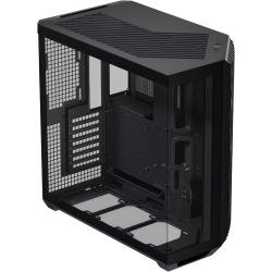 APNX V1 Dual-Chamber Atx Mid-Tower Airflow PC Case, Panoramic Glass Panels, 10 Fan Slots, 360MM Radiator Support, Front Angular Intake 16Cmx2 Fan