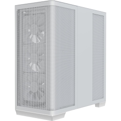 APNX C1-R Mid-Tower Atx High Airflow PC Case, 4X120MM Fans, 11 Fan Slots, 360MM Radiator Support, Asus/msi, Tempered Glass Panel, Cable Management