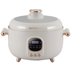 CC TRADING BRIDGE Intexca 4L Multifunctional Electric Pressure Cooker, 1000W Cooker With Led Display, Non-Stick Pot