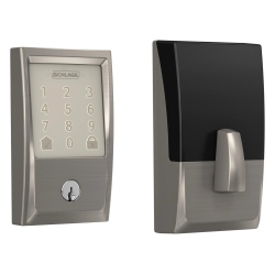 SCHLAGE Encode Smart Wifi Deadbolt With Century Trim - Satin Nickel #be489Wbcen619