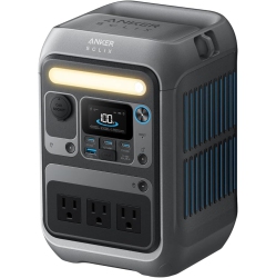 ANKER STORE Anker Solix C300 Portable Power Station, 288Wh Lifepo4 Battery, 300W (600W Surge) Solar Generator, 140W Two-Way Fast Charging, For