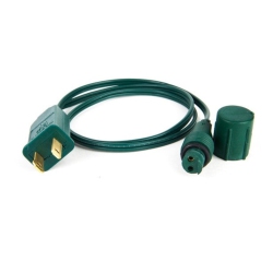 LIGHTINGBYHHD Coaxial Power Plug Adapter Cord for 5MM Led Mini Light Strings – Commercial Grade Connector for Wall Outlet In Green