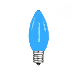 LIGHTINGBYHHD C9 Led Replacement Bulbs – Filament Style Christmas Light, Shatterproof, Fits E17 Socket – Box Of 25 In Blue