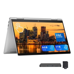 HP Envy X360 2-In-1 14" Fhd Touchscreen Laptop, Intel 5 120U, 1Tb Storage (512GB SSD+512GB Docking Station Set), 8GB Ram, Intel Graphics, Backlit