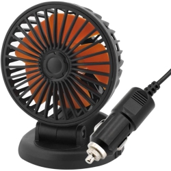 CHSSHA00 Mini Car Fan, Car Cooling Sticky Fan Cigarette Lighter Plug, Portable Fan for 24V Cars, Vans, Trucks, Suvs, Rvs