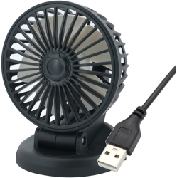 CHSSHA00 Car Cooling Fan, Dashboard Mini Desk Fan Electric Fan With 5V USB Port, Adjustable Car Small Fan for Cars, Trucks, Suvs, Rvs, Boats