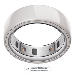 Oura Ring 4 Ceramic Sleep & Fitness Smart Ring - Tide - Size 8 - Retail Exclusive at Best Buy