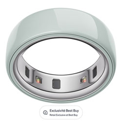 Oura Ring 4 Ceramic Sleep & Fitness Smart Ring - Tide - Size 8 - Retail Exclusive at Best Buy