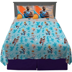 CC TRADING BRIDGE 4-Piece Kids Bedding Sheet Set, Full Size, Cartoon Soft Microfiber Sheet Set With Fitted Sheet, Flat Sheet, 2 Pillow Cases