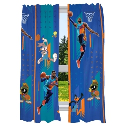 CC TRADING BRIDGE Kids Window Curtain Panels, 82 X 63 Inch Microfiber Window Panels Drape Set