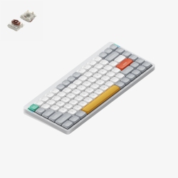 NUPHY Air75 V2 RGB Low Profile Hotswap Wireless Mechanical Gaming Keyboard – 75% Layout (84 Keys), Brown Switches – Compatible \w